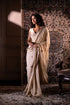Jalshaghar ivory gota phool sari