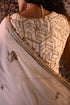 Jalshaghar ivory octa gota chanderi sleeveless blouse