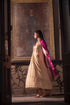 Jalshaghar ivory stripe shaheen anarkali