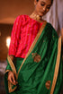 Jalshaghar red and pink stripe reshma blouse