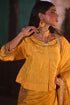 Jalshaghar yellow reshma blouse