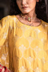 Jalshaghar yellow shahi kaftan with dusty pink pants