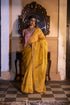 Jalshaghar yellow turkish ashoka sari