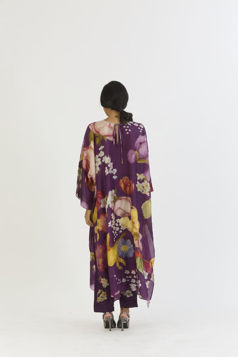 Jamun purple kaftan set
