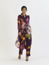 Jamun purple wrap kurta set