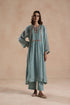 Jheel turquoise kurta set