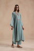 Jheel turquoise kurta set