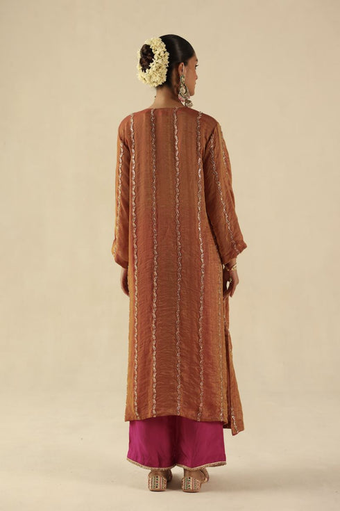 Jhoomar garnet kurta set