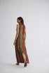 Jilian crepe pintuck dress
