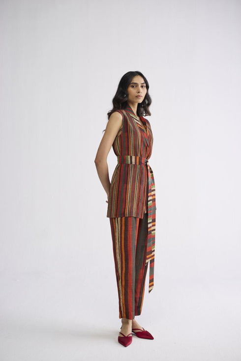 Jilian pintuck jacket and pants set