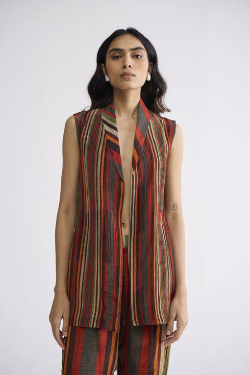 Jilian pintuck jacket and pants set