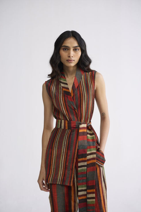 Jilian pintuck jacket and pants set