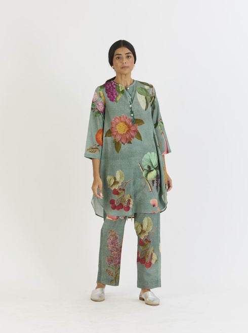 Juniper shades of blue short kurta set