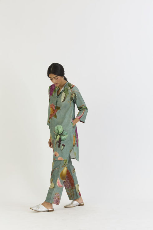 Juniper shades of blue short kurta set