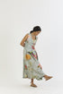 Juniper shades of blue waistcoat and box pleat skirt