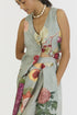 Juniper shades of blue waistcoat and box pleat skirt
