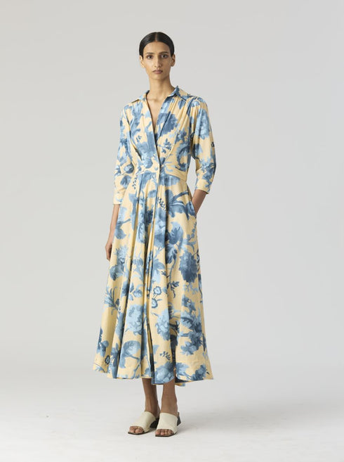 Juno blue cotton dress