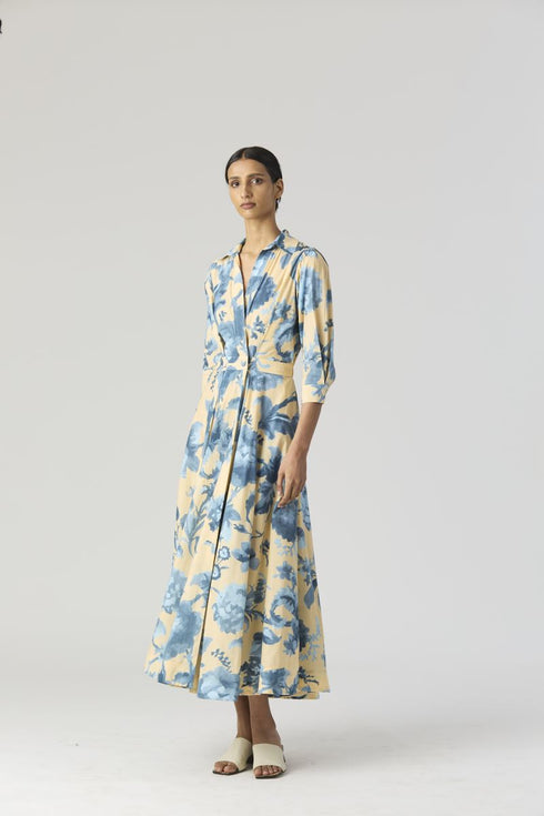 Juno blue cotton dress