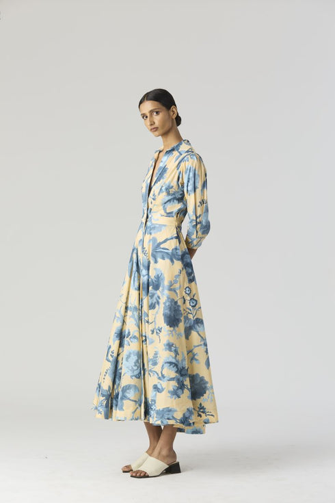 Juno blue cotton dress