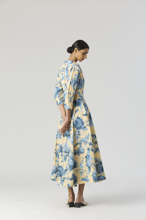 Juno blue cotton dress