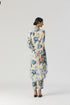 Juno blue side wrap kurta set