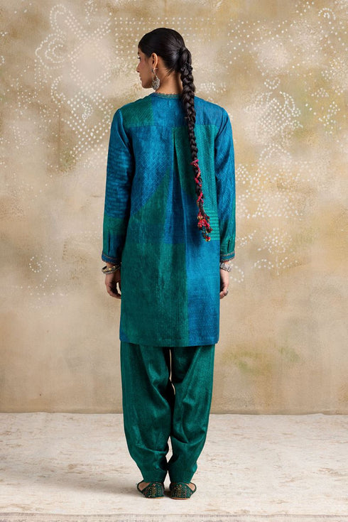 Kaashvi blue kurta