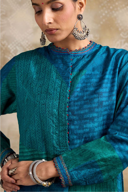 Kaashvi blue kurta