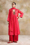 Kaashvi pink V-neck kurta