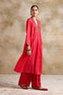 Kaashvi pink V-neck kurta
