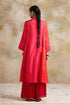 Kaashvi pink V-neck kurta