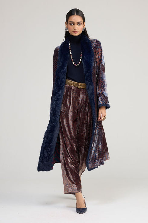 Kainaat blue long coat