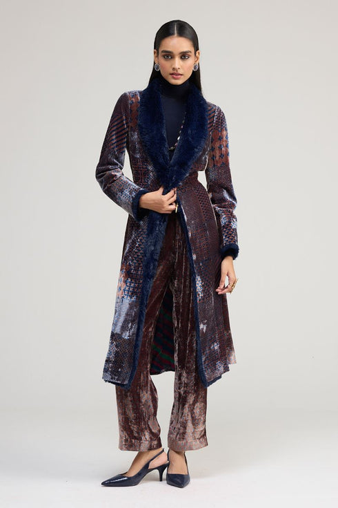 Kainaat blue long coat