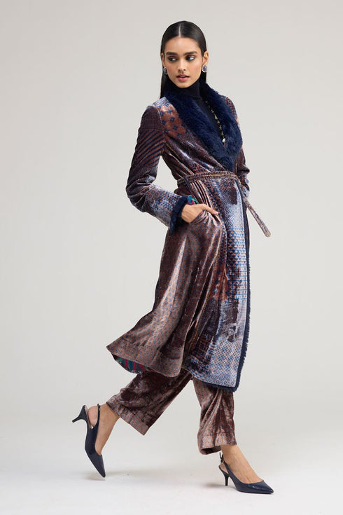 Kainaat blue long coat
