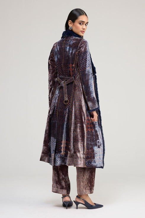 Kainaat blue long coat