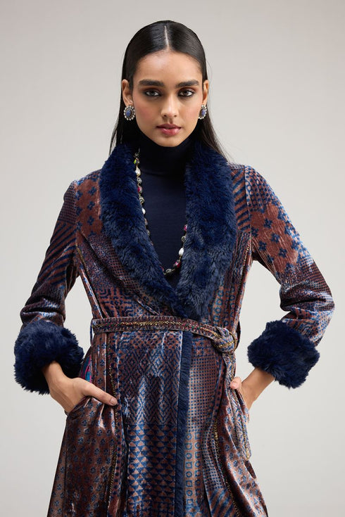 Kainaat blue long coat