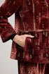 Kainaat maroon blazer