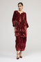 Kainaat maroon kurti