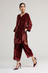 Kainaat maroon kurti