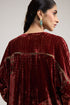 Kainaat maroon kurti