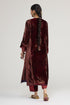 Kainaat maroon light phiran kurta