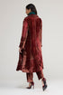Kainaat maroon long coat