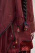 Kainaat maroon organza dupatta