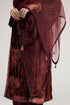 Kainaat maroon organza dupatta
