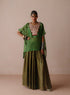 Kairi green skirt set