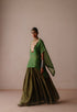 Kairi green skirt set