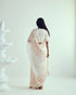 Kashidakari ivory sari with blouse