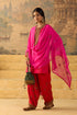 Kashi fuchsia bootie stole