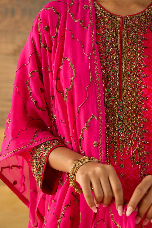 Kashi fuchsia stole