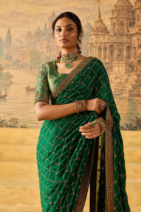 Kashi green blouse