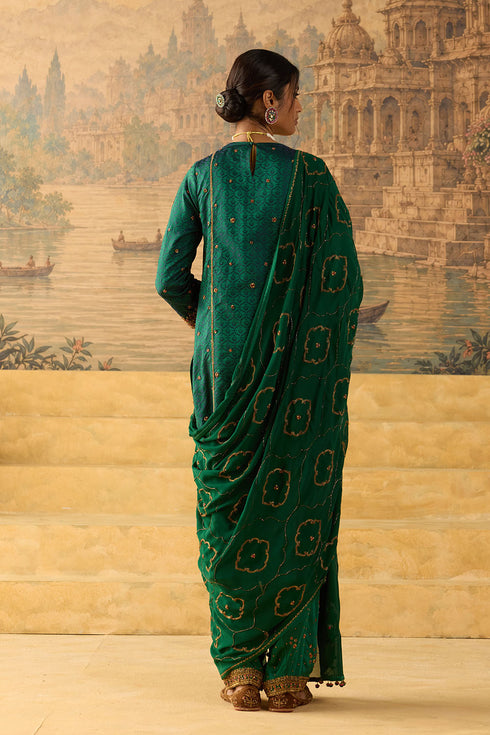 Kashi green dupatta